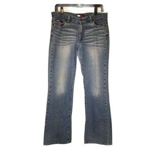 Vintage Tommy Hilfiger Jeans Womens 11 Bootcut Blue Denim Jean Flag Y2K